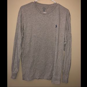 Men’s Polo Ralph Lauren Gray Long Sleeved Tee